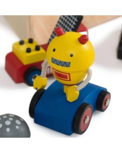 Plum Super Space Rocket Wooden Play Set