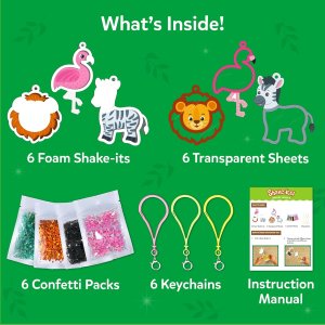 Skillmatics Shake-its Amazing Animals Glitter Craft Kit