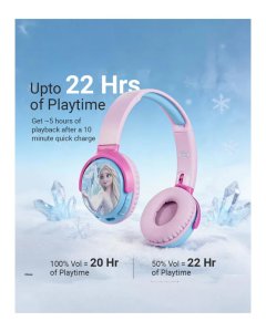 Volkano Disney Frozen Bluetooth Headphone | Bluetooth Connectivity | Aux Input | Twist & Fold | Built-in Microphone