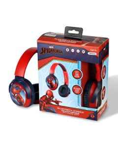 Volkano Marvel Spiderman Bluetooth Headphone | Built-in Microphone | Bluetooth Connectivity | Aux Input | Twist & Fold