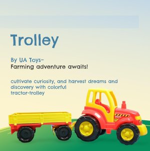 Anand Tractor With Trolley Toy