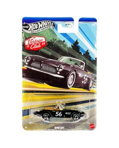 Hot Wheels BMW 507 Black, Silver Series Vintage Racing Club 1/5 1:64 Scale Metal Diecast Toy Car Model