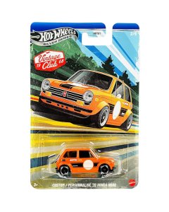 Hot Wheels Custom '70 Honda N600 Orange, Silver Series Vintage Racing Club 2/5 1:64 Scale Metal Diecast Toy Car Model