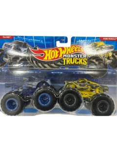 Hot Wheels Monster Trucks The 909 & Pure Muscle Die Cast Model Combo