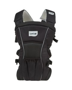 LuvLap Blossom Baby Carrier Black