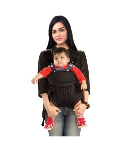 LuvLap Blossom Baby Carrier Black