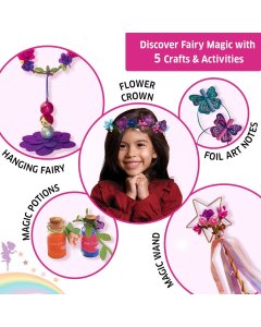 Chalk & Chuckles Make Your Own Fairy World 5in1 Magical Craft Kit