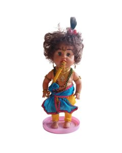 TF Bal Krishna Doll Brown Skin Tone With Traditional Attire
