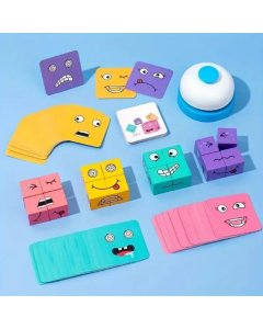 TF Expression Puzzle Building Blocks Game 72 Card