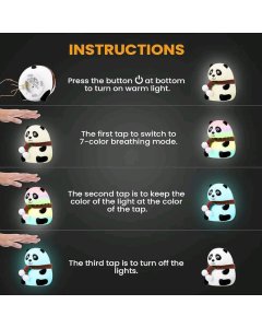 TF Panda Silicone Night Light