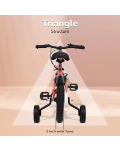 R for Rabbit Cruize Bicycle For Kids 16 Inch Peach BLCRPE16