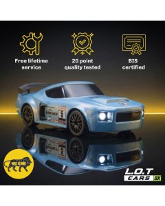L.O.T Car Drifter Flare 4 Wheel Drive | 1:24 Scale | LED Front and Rear Light | 20 KMPH | 2.4 GHZ