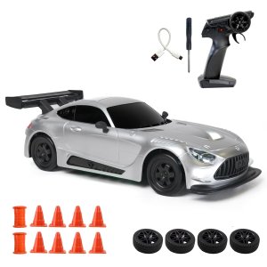 L.O.T Car Shadow Remote Control Drift Car Silver | 2.4 GHZ | 4Wheel Drive |  LED Lights | 1:20 Scale | 25 KMPH | Dual Speed Mode