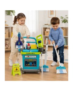 Xiong Cheng Cleaning Trolley Playset