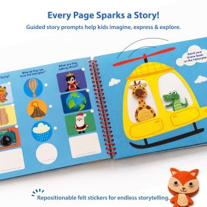 Chalk & Chuckles Felt Sticker Activity Book