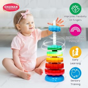 Chanak Spin Tower Stacking Ring Toy