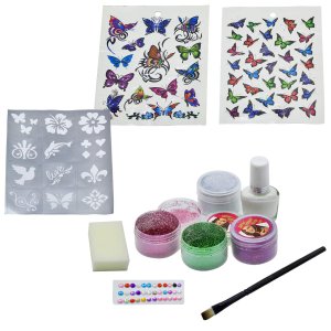 Ekta Glitter Tattoos Body Art Kit