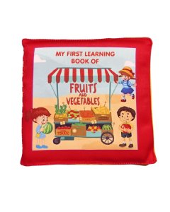 HKU My First Learning Book Of Fruits and Vegetables Cloth Book for Kids