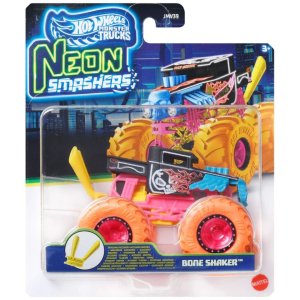 Hot Wheels Neon Smashers Monster Trucks Bone Shaker