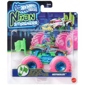 Hot Wheels Neon Smashers Monster Trucks Hotweiler JMV63