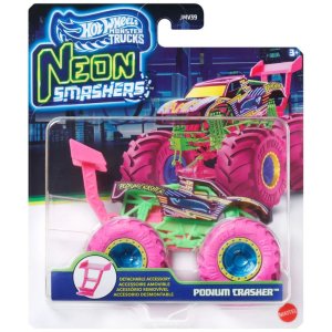 Hot Wheels Neon Smashers Monster Trucks Podium Crasher JMV59