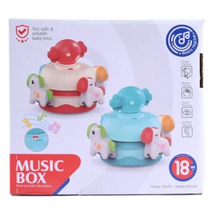 Huanger Rotating Pony Music Box