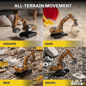 L.O.T Rift Remote Control Construction Vehicle Toy 1:64 Scale