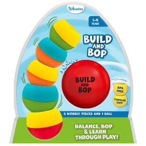 Skillmatics Build and Bop Stacking & Toppling Toy