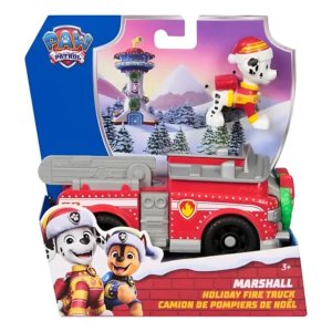 Spin Master Paw Patrol Holiday Fire Truck Marshall