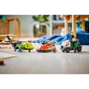 Lego Airplane, Service Truck & Hovercraft Remix 60505 (990 Pieces)