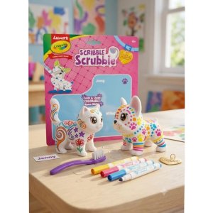 Crayola Luxor Scribble Scrubbie Pets Jenny & Wilbur