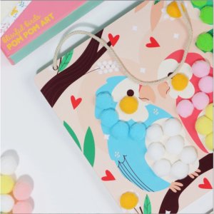 Delhi Toy Company Blissful Birds Pom Pom Art