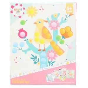 Delhi Toy Company Blissful Birds Pom Pom Art