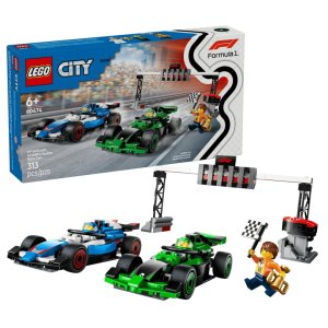Lego F1 Grid with VCARB & Sauber Race Cars 60474 (313 Pieces)