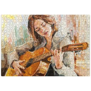 Frank The Guitarist Jigsaw Puzzle (750 Pieces)