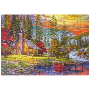 Frank The Lakehouse Jigsaw Puzzle (750 Pieces)
