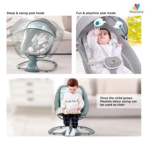 Mastela 3in1 Deluxe Multi-Functional Swing Grey