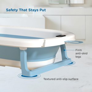 Mee Mee Baby Bath Tub with Sponge Blue
