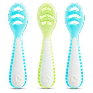 Munchkin Gentle Dip Baby Spoons Blue/Green