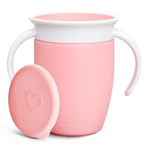 Munchkin Miracle Drip Cup 360° With Handles Pink
