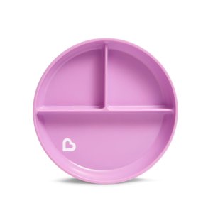 Munchkin Stay Put Suction Plate with Divider Purple