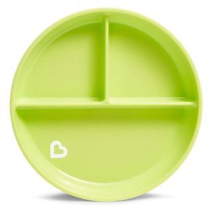 Munchkin Stay Put Suction Plate with Divider Green