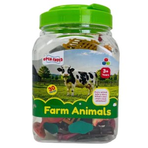 Open Ended Farm Animals Playset 30 Pcs