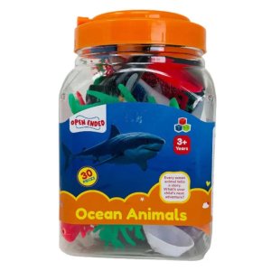 Open Ended Ocean Animal Playset 30 Pcs