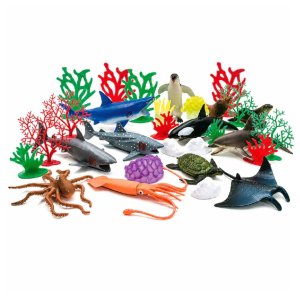 Open Ended Ocean Animal Playset 30 Pcs