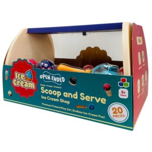 Open Ended Scoop And Serve Icecream Shop Set (20 Pieces)