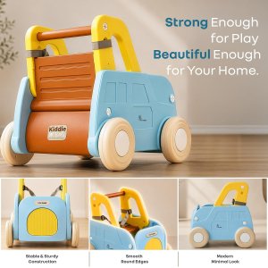 R for Rabbit Kiddie Kart 4-in-1 Push Walker Blue/Yellow TCKKBEY01