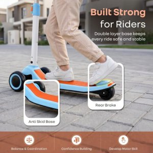 R for Rabbit Road Runner Stellar Duo 2in1 Kick Scooter with Removable Seat SRRRSDBO17