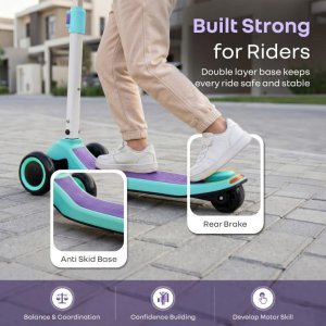 R for Rabbit Road Runner Stellar Duo 2in1 Kick Scooter with Removable Seat SRRRSDGP17