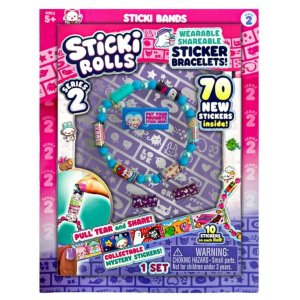TF Sticki Rolls Sticki Bands 70 New Stickers Inside Series 2 Blue